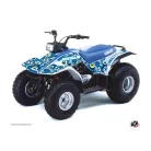 Karosszéria védő dekor matrica készlet Quad YAMAHA Freegun eyed Kék Széria