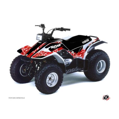 Karosszéria védő dekor matrica készlet Quad YAMAHA Predator Piros Széria