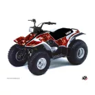 Karosszéria védő dekor matrica készlet Quad YAMAHA Camo Piros Széria