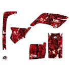 Karosszéria védő dekor matrica készlet Quad YAMAHA Camo Piros Széria