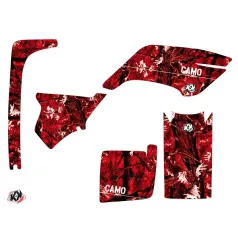   Karosszéria védő dekor matrica készlet Quad YAMAHA Camo Piros Széria