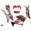   Karosszéria védő dekor matrica készlet Quad YAMAHA Eraser Piros/Fehér Széria