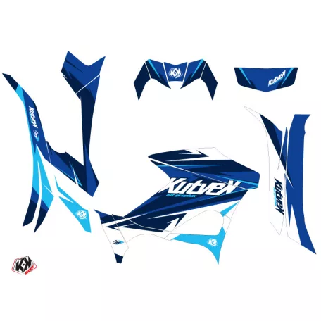 Karosszéria védő dekor matrica készlet Quad YAMAHA Stage Kék Széria