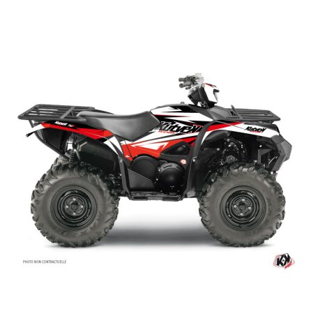 Karosszéria védő dekor matrica készlet Quad YAMAHA Stage Fekete/Piros Széria
