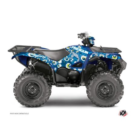Karosszéria védő dekor matrica készlet Quad YAMAHA Freegun eyed Kék Széria