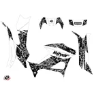 Karosszéria védő dekor matrica készlet Quad YAMAHA Predator Fehér Széria