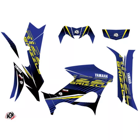 Karosszéria védő dekor matrica készlet Quad YAMAHA Flow Sárga Széria