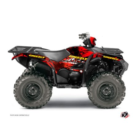 Karosszéria védő dekor matrica készlet Quad YAMAHA Wild Piros Széria