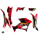 Karosszéria védő dekor matrica készlet Quad YAMAHA Wild Piros Széria