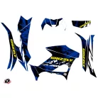 Karosszéria védő dekor matrica készlet Quad YAMAHA Wild Kék Széria