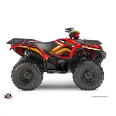   Karosszéria védő dekor matrica készlet Quad YAMAHA Intense Piros/Narancs Széria