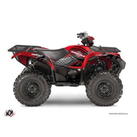 Karosszéria védő dekor matrica készlet Quad YAMAHA Sturdy Piros Széria