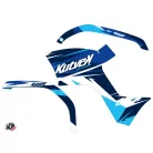 Karosszéria védő dekor matrica készlet Quad YAMAHA Stage Kék Széria