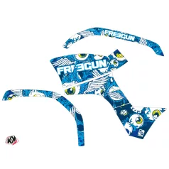   Karosszéria védő dekor matrica készlet Quad YAMAHA Freegun eyed Kék Széria