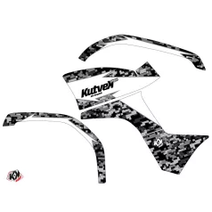   Karosszéria védő dekor matrica készlet Quad YAMAHA Predator Fehér Széria