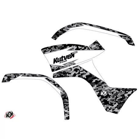 Karosszéria védő dekor matrica készlet Quad YAMAHA Predator Fehér Széria