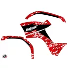 Karosszéria védő dekor matrica készlet Quad YAMAHA Predator Piros Széria