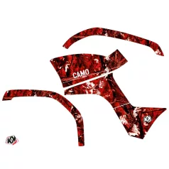   Karosszéria védő dekor matrica készlet Quad YAMAHA Camo Piros Széria