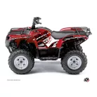 Karosszéria védő dekor matrica készlet Quad YAMAHA Wild Piros Széria
