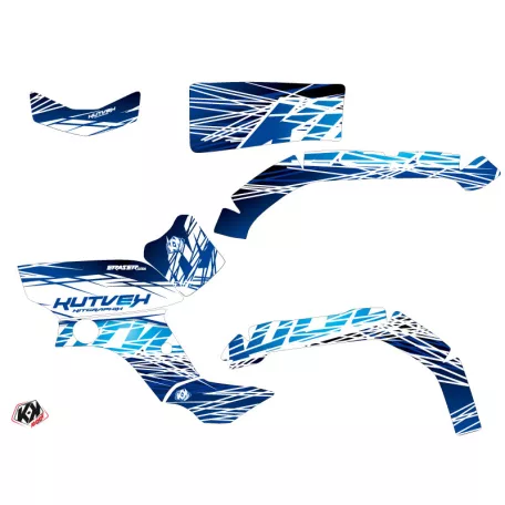 Karosszéria védő dekor matrica készlet Quad YAMAHA Eraser Kék Széria