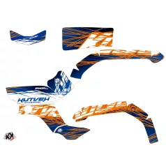   Karosszéria védő dekor matrica készlet Quad YAMAHA Eraser Kék/Narancs Széria