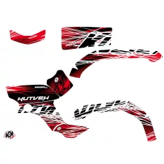  Karosszéria védő dekor matrica készlet Quad YAMAHA Eraser Piros/Fehér Széria