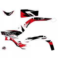   Karosszéria védő dekor matrica készlet Quad YAMAHA Stage Fekete/Piros Széria