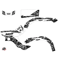   Karosszéria védő dekor matrica készlet Quad YAMAHA Predator Fehér Széria
