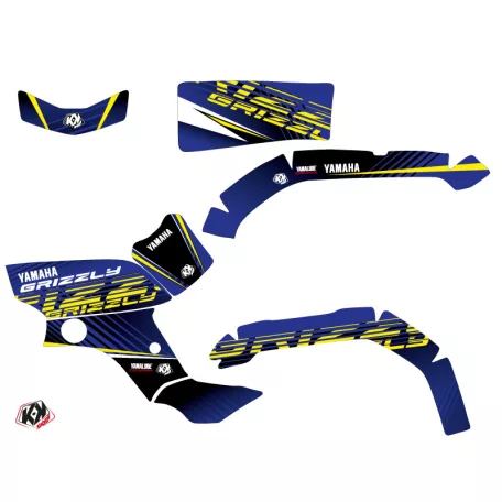 Karosszéria védő dekor matrica készlet Quad YAMAHA Flow Sárga Széria