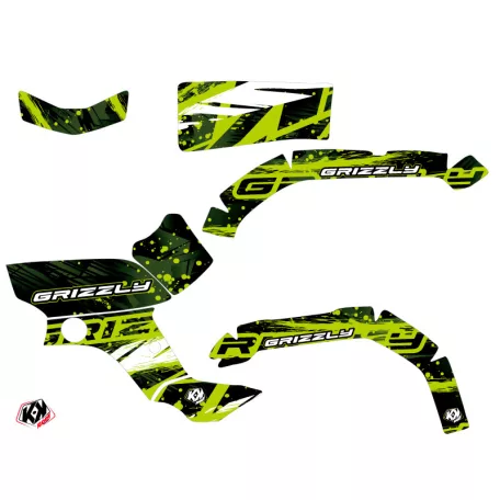 Karosszéria védő dekor matrica készlet Quad YAMAHA Wild Zöld Széria