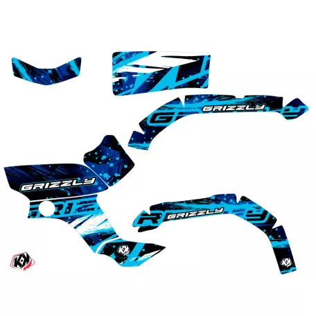 Karosszéria védő dekor matrica készlet Quad YAMAHA Wild Kék Széria