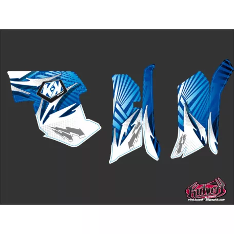 Karosszéria védő dekor matrica készlet Quad YAMAHA Graff Kék Széria
