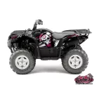 Karosszéria védő dekor matrica készlet Quad YAMAHA Trash Fekete/Rózsaszín Széria