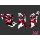 Karosszéria védő dekor matrica készlet Quad YAMAHA Demon Piros Széria