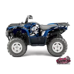   Karosszéria védő dekor matrica készlet Quad YAMAHA Trash Fekete/Kék Széria