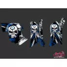 Karosszéria védő dekor matrica készlet Quad YAMAHA Trash Fekete/Kék Széria