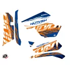 Karosszéria védő dekor matrica készlet Quad YAMAHA Eraser Kék/Narancs Széria