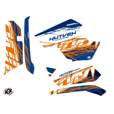 Karosszéria védő dekor matrica készlet Quad YAMAHA Eraser Kék/Narancs Széria