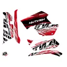 Karosszéria védő dekor matrica készlet Quad YAMAHA Eraser Piros/Fehér Széria