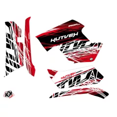   Karosszéria védő dekor matrica készlet Quad YAMAHA Eraser Piros/Fehér Széria