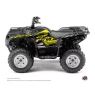 Karosszéria védő dekor matrica készlet Quad YAMAHA Eraser fluo Sárga Széria