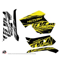   Karosszéria védő dekor matrica készlet Quad YAMAHA Eraser fluo Sárga Széria