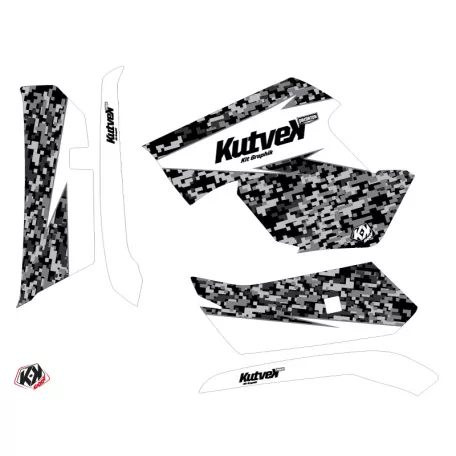 Karosszéria védő dekor matrica készlet Quad YAMAHA Predator Fehér Széria
