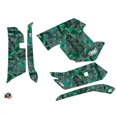 Karosszéria védő dekor matrica készlet Quad YAMAHA Camo Zöld Széria
