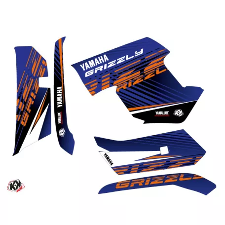Karosszéria védő dekor matrica készlet Quad YAMAHA Flow Narancs Széria
