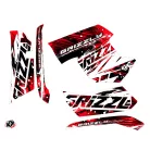Karosszéria védő dekor matrica készlet Quad YAMAHA Wild Piros Széria