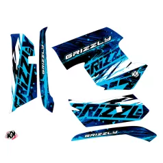   Karosszéria védő dekor matrica készlet Quad YAMAHA Wild Kék Széria