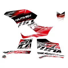   Karosszéria védő dekor matrica készlet Quad YAMAHA Eraser Piros/Fehér Széria