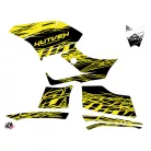 Karosszéria védő dekor matrica készlet Quad YAMAHA Eraser fluo Sárga Széria