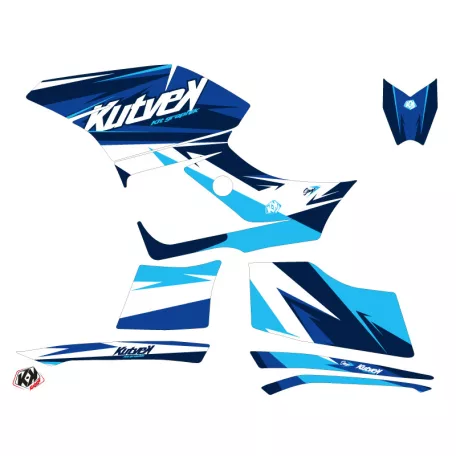 Karosszéria védő dekor matrica készlet Quad YAMAHA Stage Kék Széria